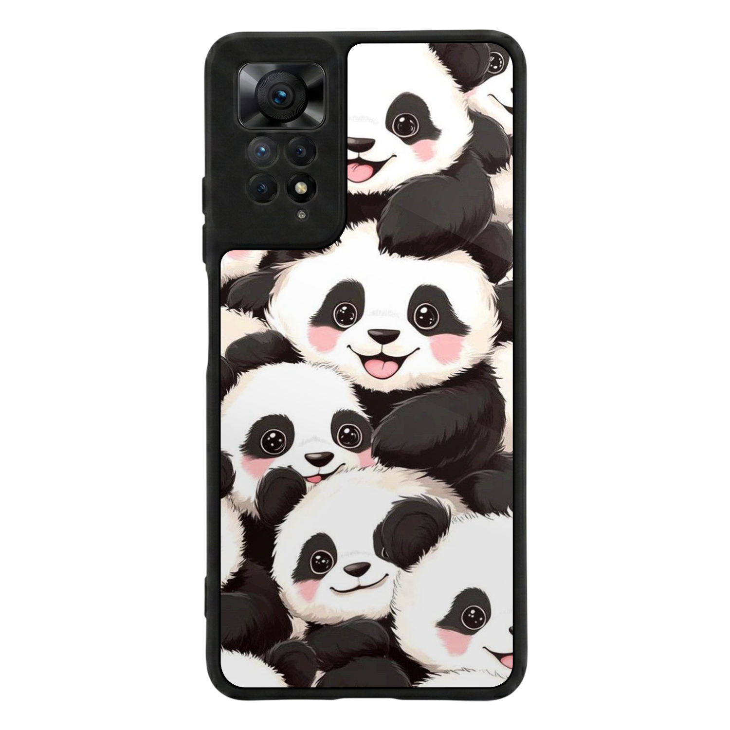 Xiaomi Redmi Note 11 Pro Uyumlu Panda Tasarımlı Glossy Premium Kılıf