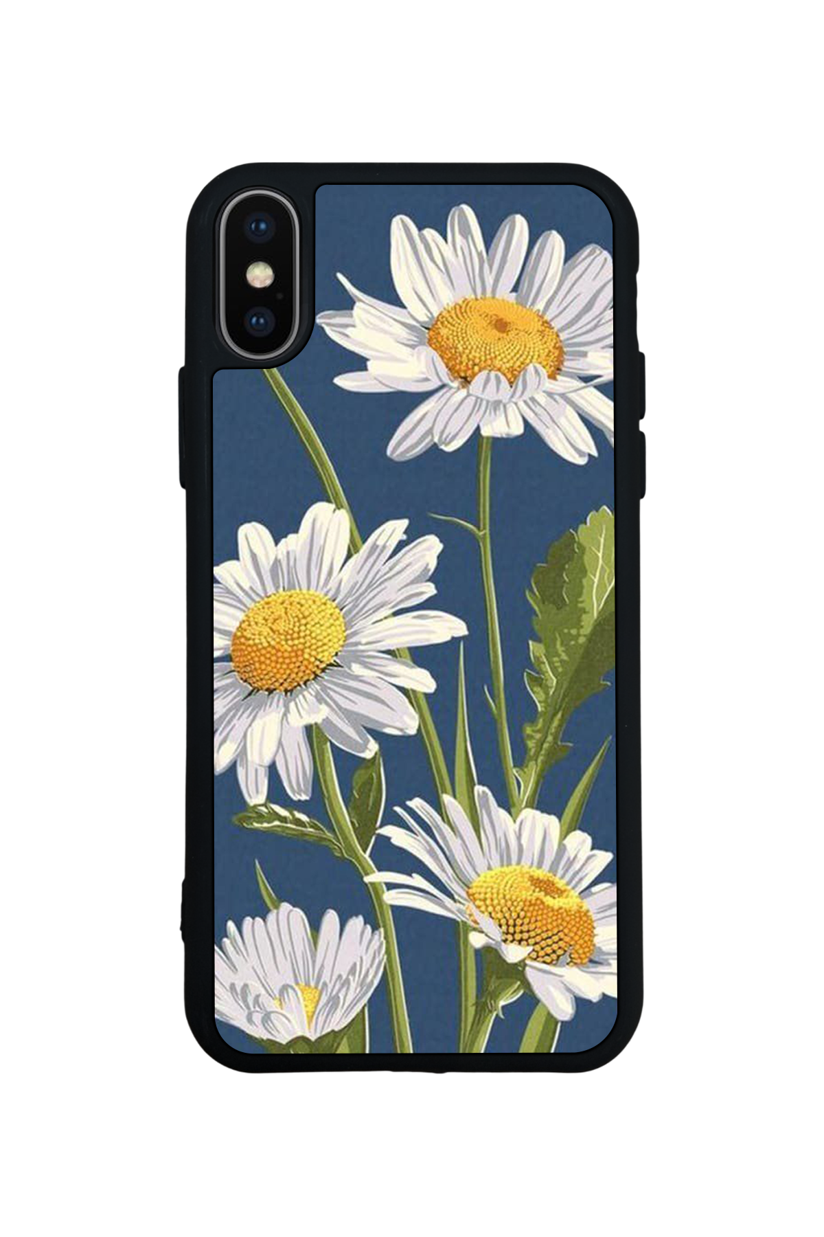 iPhone XS Max Uyumlu Papatya Tasarımlı Glossy Premium Kılıf