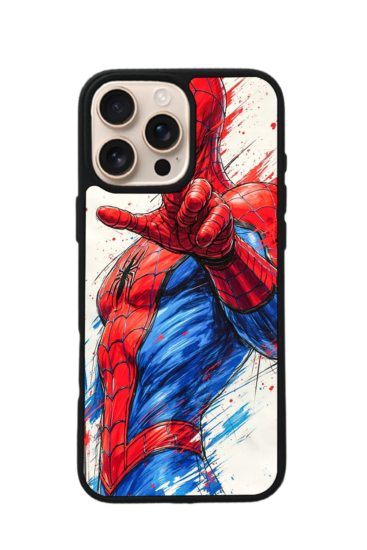 iPhone 15 Pro Max Uyumlu Spider Man ( Örümcek Adam ) Tasarımlı Glossy Premium Kılıf