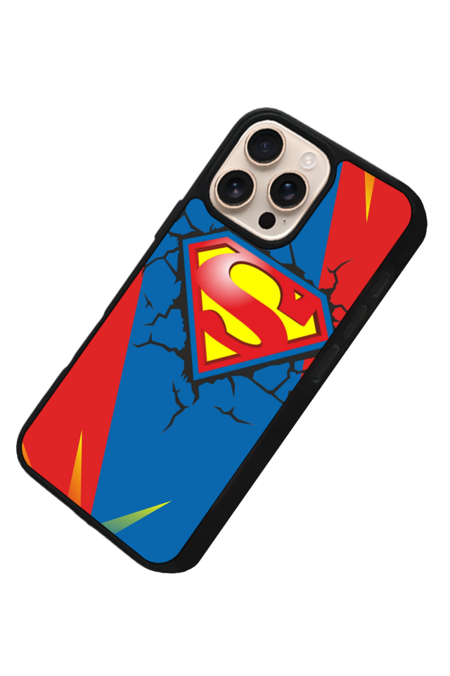 iPhone 15 Pro Uyumlu Superman Tasarımlı Glossy Premium Kılıf