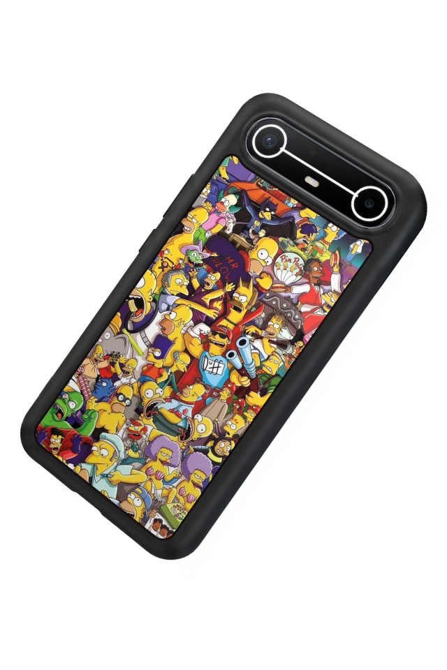 Tecno Spark Slim 5G Uyumlu The Simpsons Tasarımlı Glossy Premium Kılıf