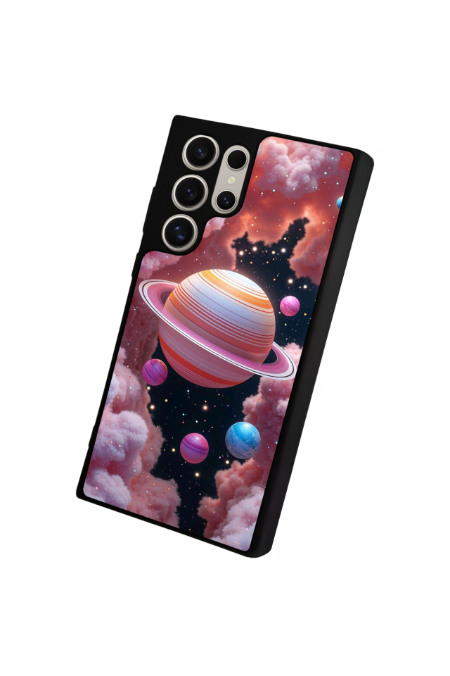 Samsung Galaxy S22 Ultra Uyumlu Uzay Tasarımlı Glossy Premium Kılıf
