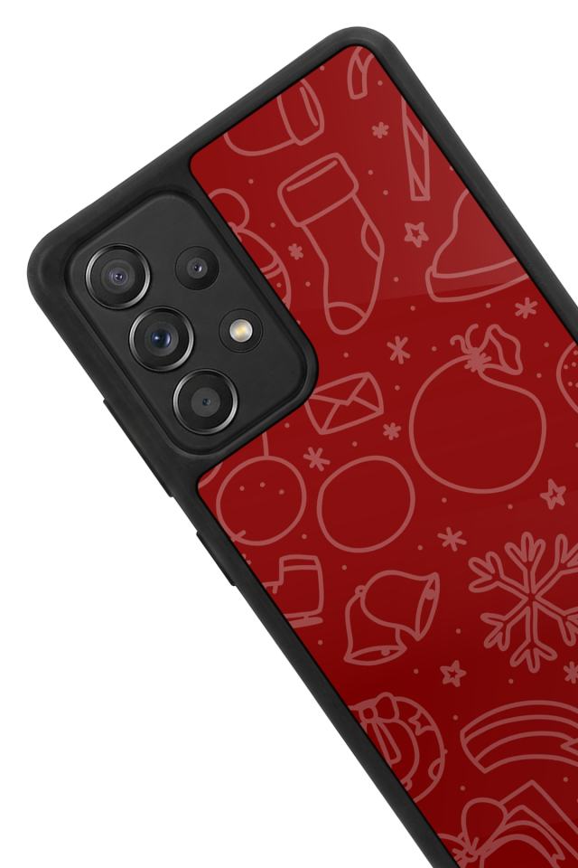 Samsung Galaxy A72 Uyumlu Yilbasi Christmas Tasarımlı Glossy Premium Kılıf
