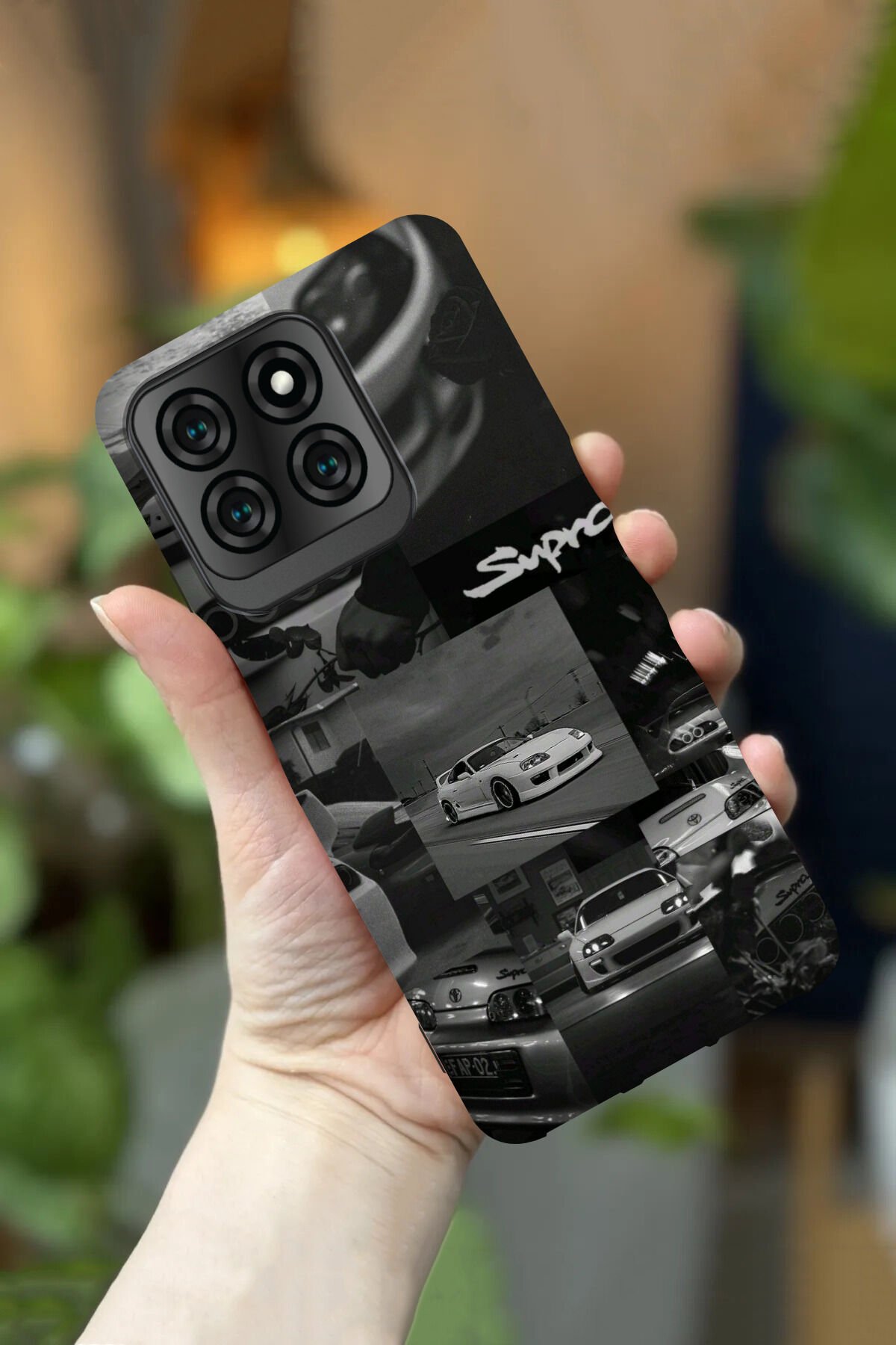 Reeder S71 Uyumlu Kamera Korumalı Supra Araba Desenli HD Baskılı Silikon Kılıf