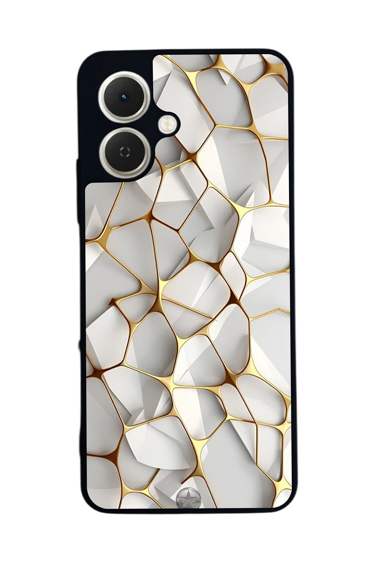 Tecno Spark GO 2 Uyumlu Mermer Marble Tasarımlı Glossy Premium Kılıf
