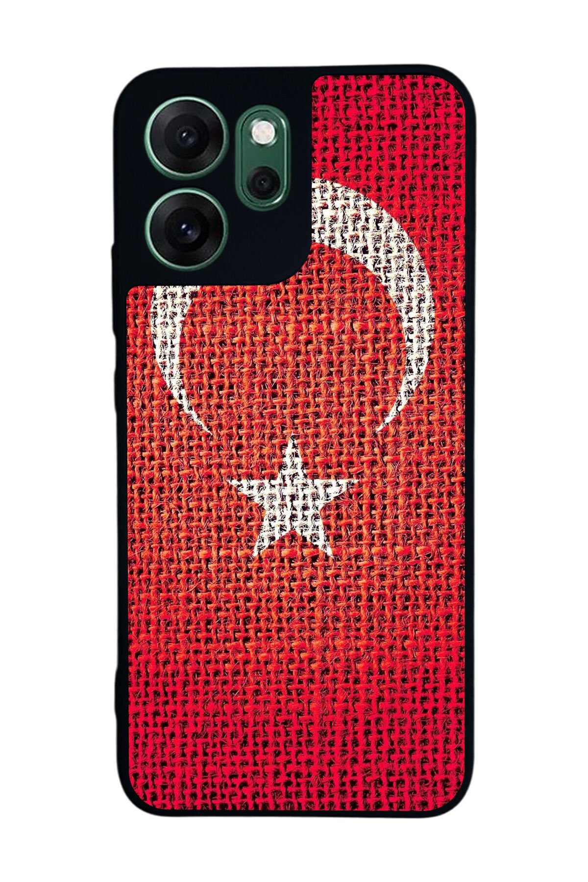 Oppo Reno 14F Uyumlu Türk Bayragi Tasarımlı Glossy Premium Kılıf