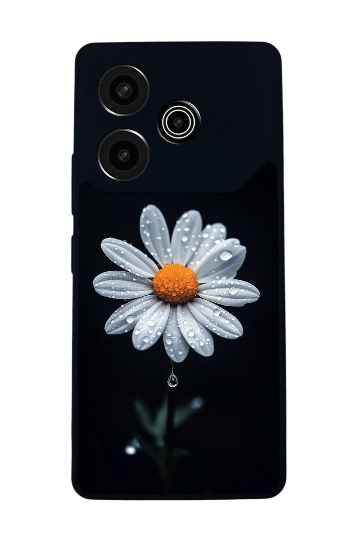 Tecno Pova 6 Uyumlu Papatya Tasarımlı Glossy Premium Kılıf