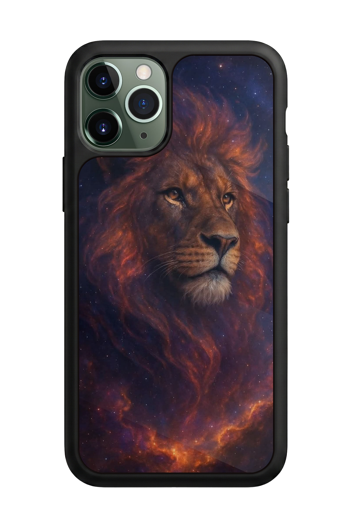iPhone 11 Pro Max Uyumlu Aslan Tasarımlı Glossy Premium Kılıf
