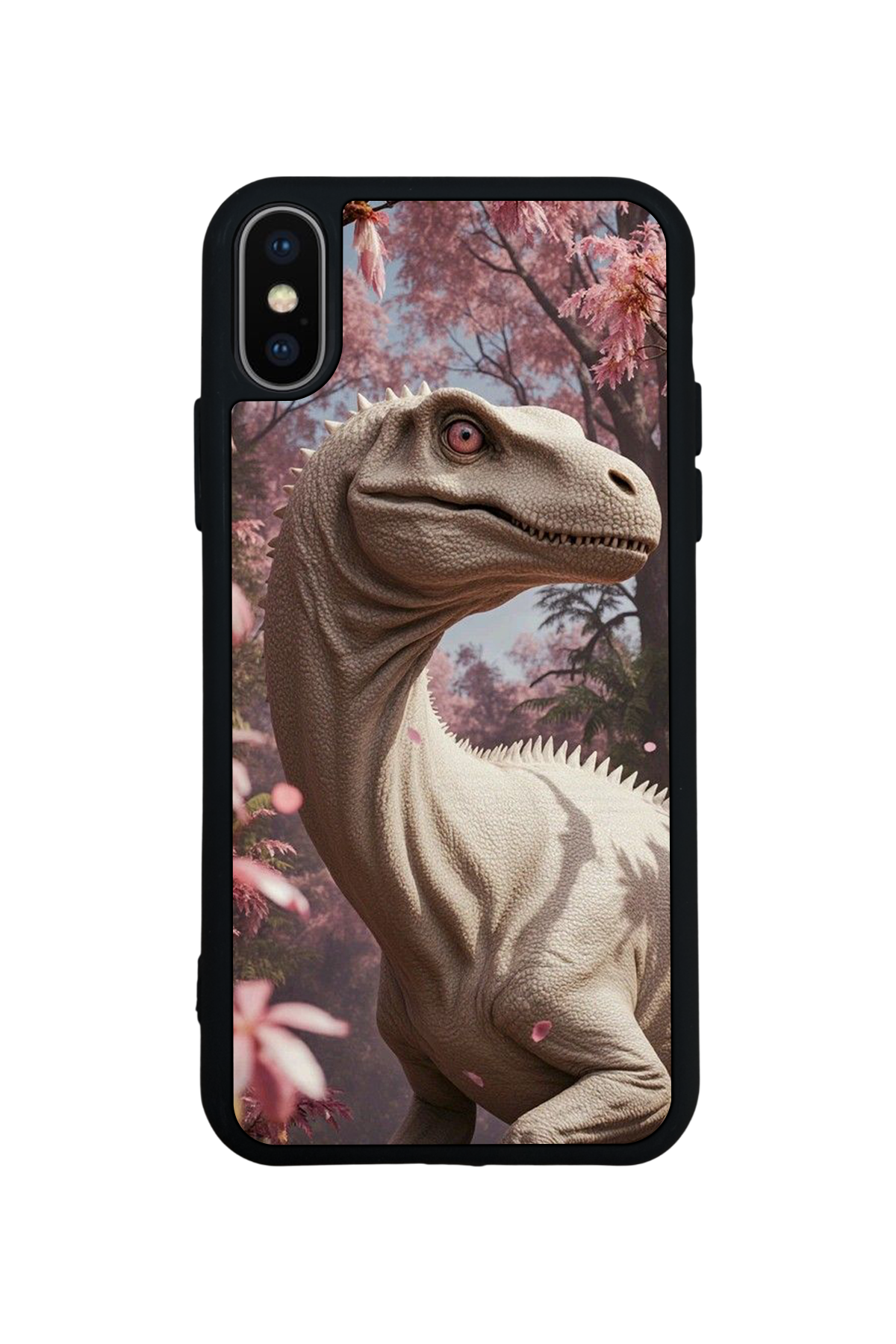 iPhone X/ XS Uyumlu Dinazor Tasarımlı Glossy Premium Kılıf