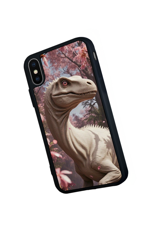 iPhone X/ XS Uyumlu Dinazor Tasarımlı Glossy Premium Kılıf