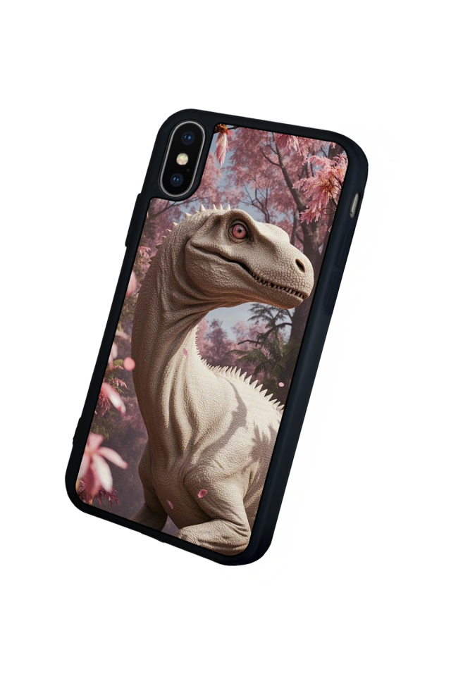 iPhone X/ XS Uyumlu Dinazor Tasarımlı Glossy Premium Kılıf