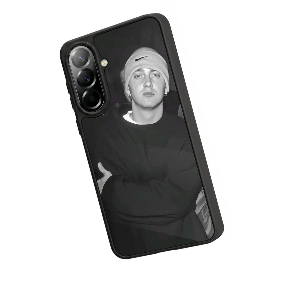 Samsung Galaxy A37 Uyumlu Eminem Tasarımlı Glossy Premium Kılıf
