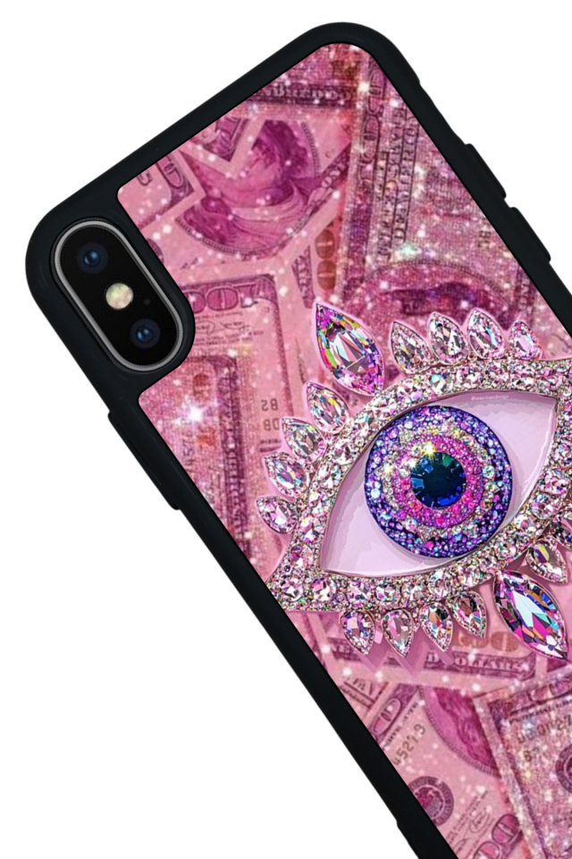 iPhone X/ XS Uyumlu Göz Tasarımlı Glossy Premium Kılıf