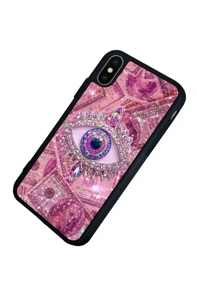 iPhone X/ XS Uyumlu Göz Tasarımlı Glossy Premium Kılıf