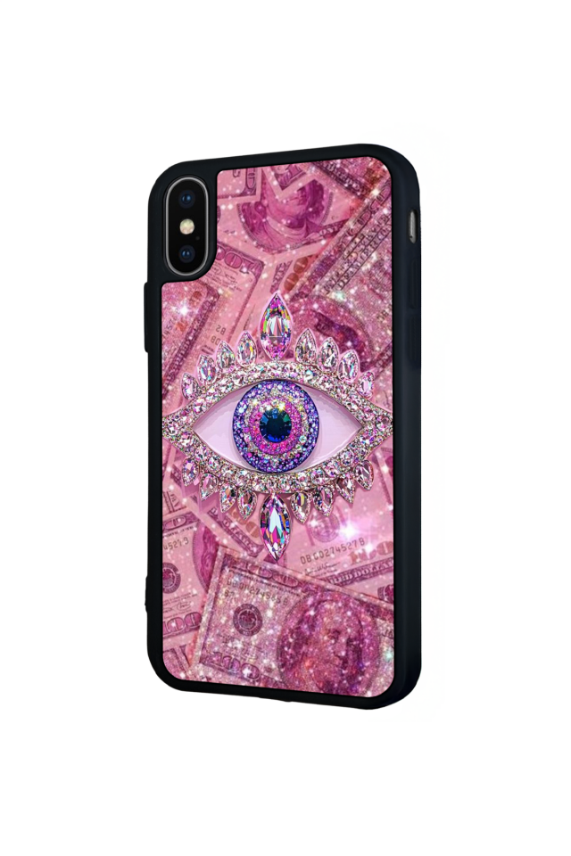 iPhone X/ XS Uyumlu Göz Tasarımlı Glossy Premium Kılıf