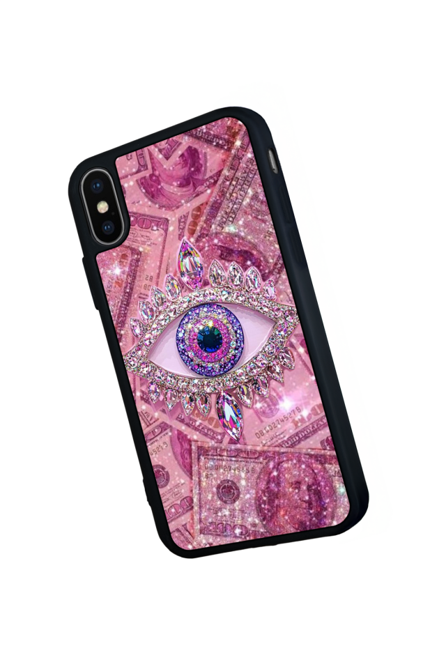 iPhone X/ XS Uyumlu Göz Tasarımlı Glossy Premium Kılıf