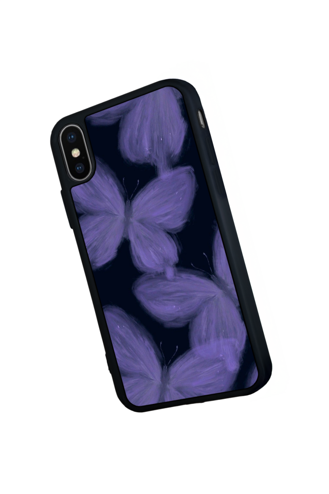 iPhone XS Max Uyumlu Kelebek Tasarımlı Glossy Premium Kılıf
