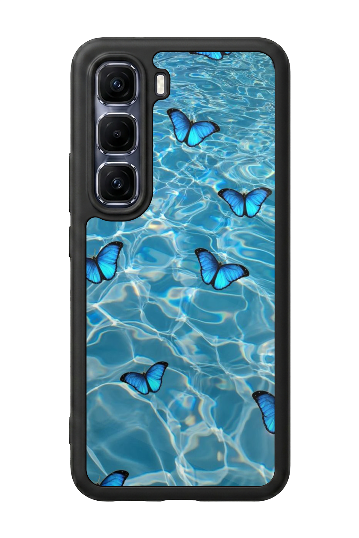 Infinix Hot 60 Pro Plus Uyumlu Kelebek Tasarımlı Glossy Premium Kılıf