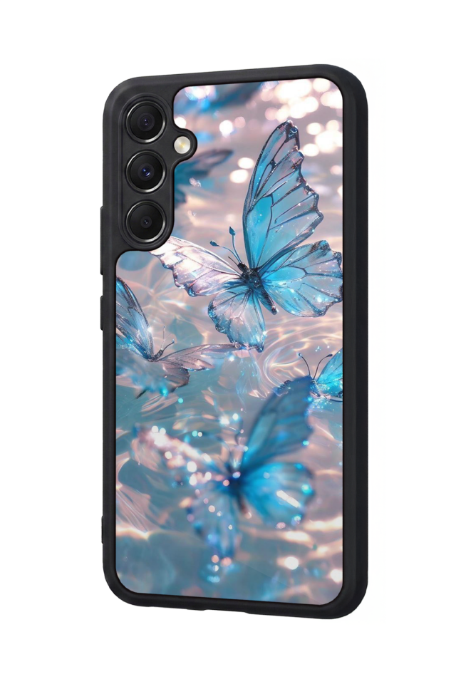 Samsung Galaxy A34 Uyumlu Kelebek Tasarımlı Glossy Premium Kılıf