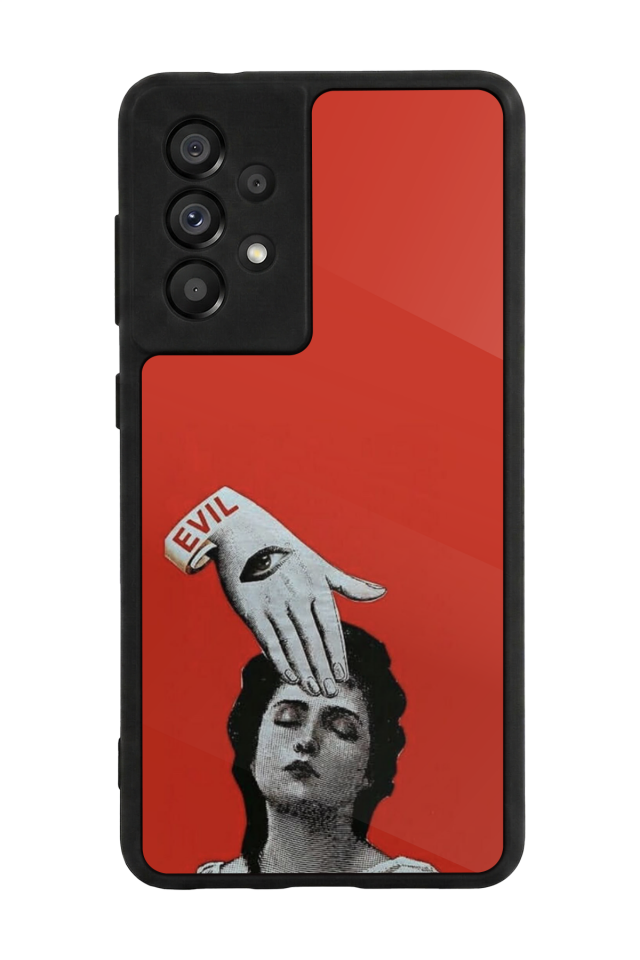 Samsung Galaxy A73 Uyumlu Kirmizi Tasarımlı Glossy Premium Kılıf