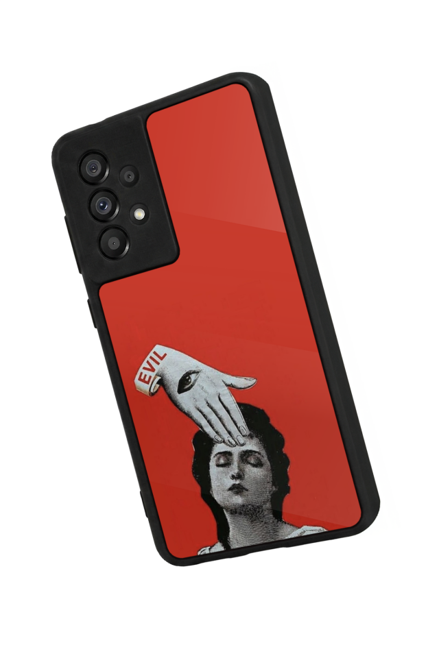 Samsung Galaxy A73 Uyumlu Kirmizi Tasarımlı Glossy Premium Kılıf