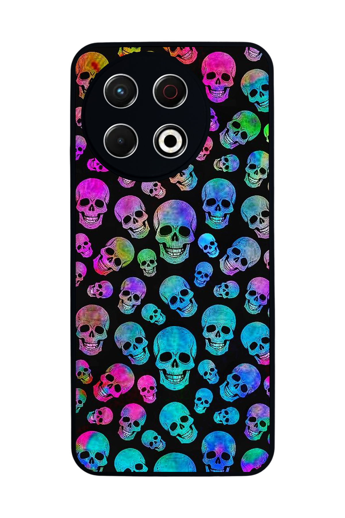 Tecno Spark 30 Pro Uyumlu KuruKafa Tasarımlı Glossy Premium Kılıf