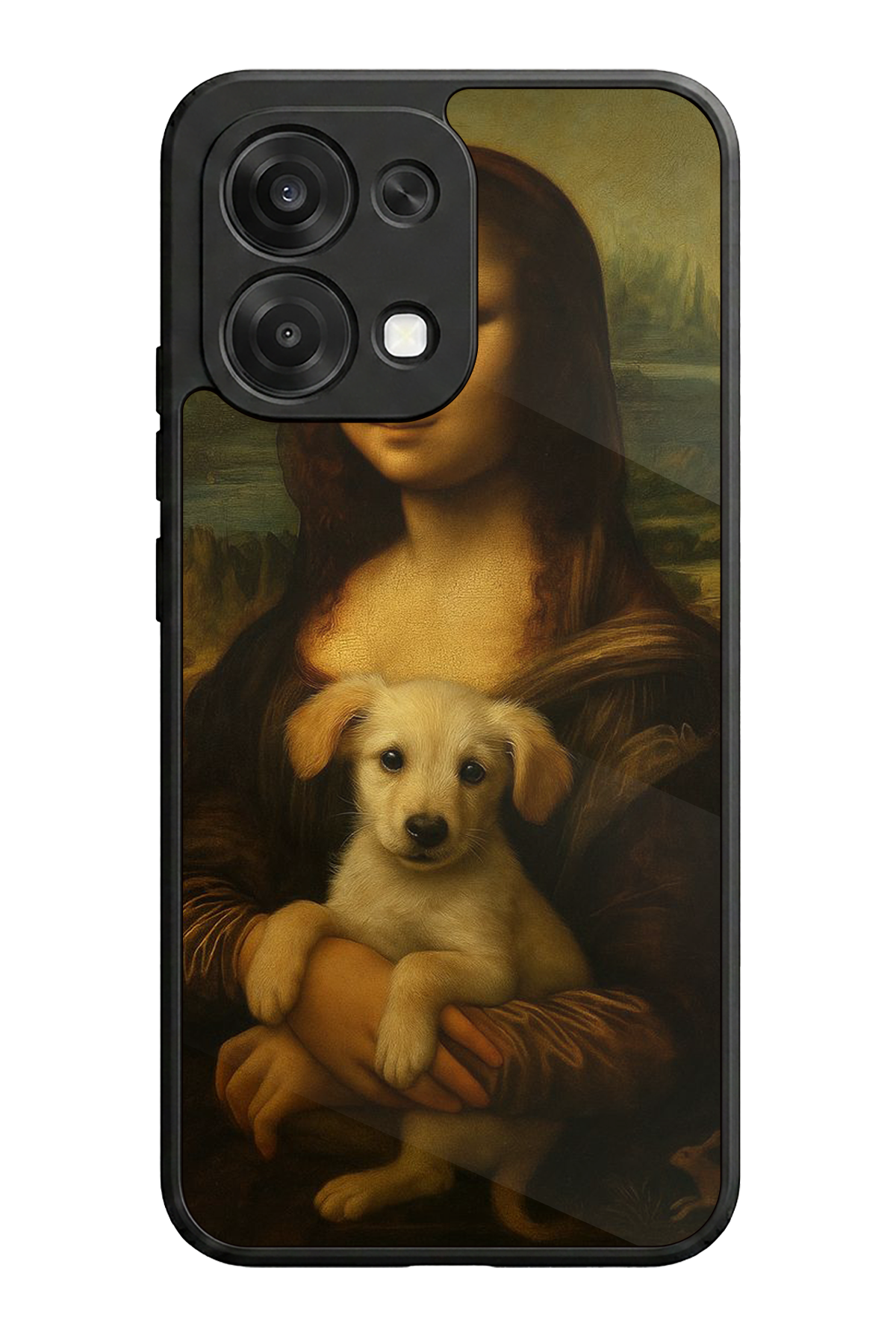 Oppo A6 Pro Uyumlu Monalisa Tasarımlı Glossy Premium Kılıf