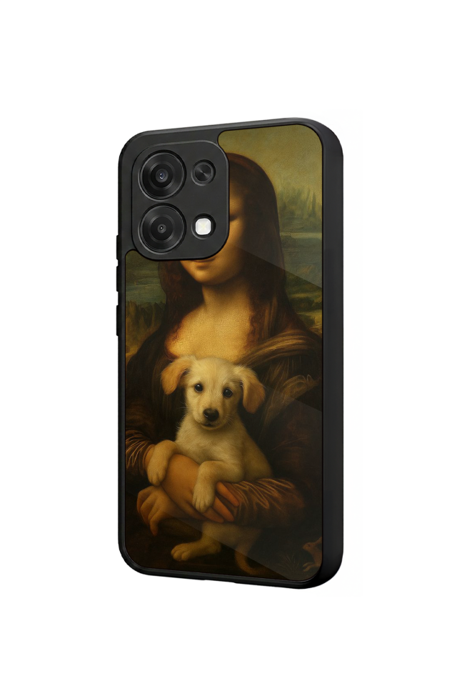 Oppo A6 Pro Uyumlu Monalisa Tasarımlı Glossy Premium Kılıf