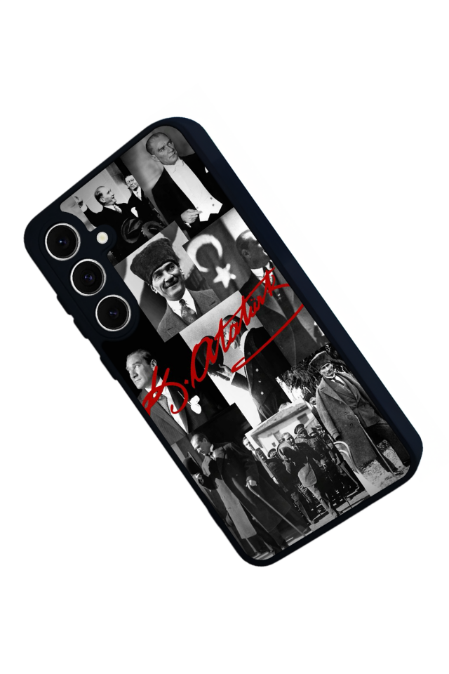 Samsung Galaxy S24 FE Uyumlu Mustafa Kemal Ataturk Tasarımlı Glossy Premium Kılıf