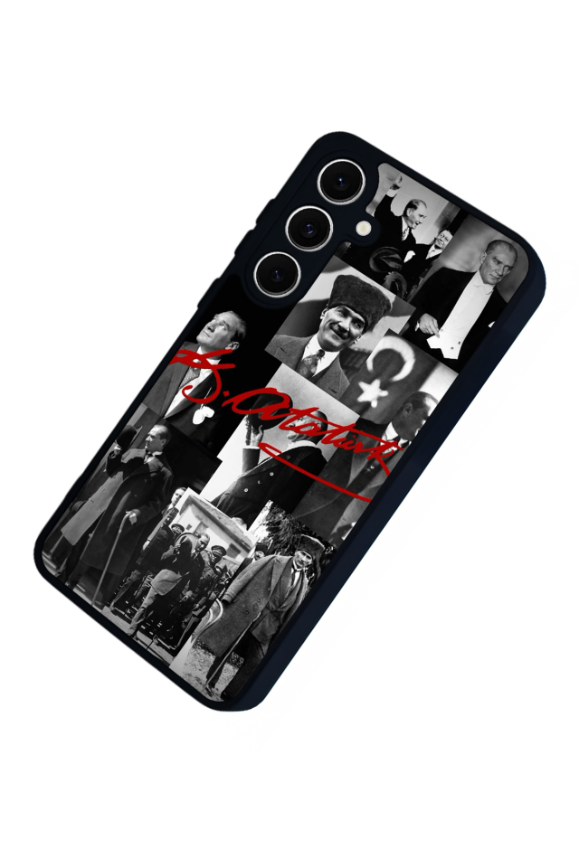Samsung Galaxy S24 FE Uyumlu Mustafa Kemal Ataturk Tasarımlı Glossy Premium Kılıf