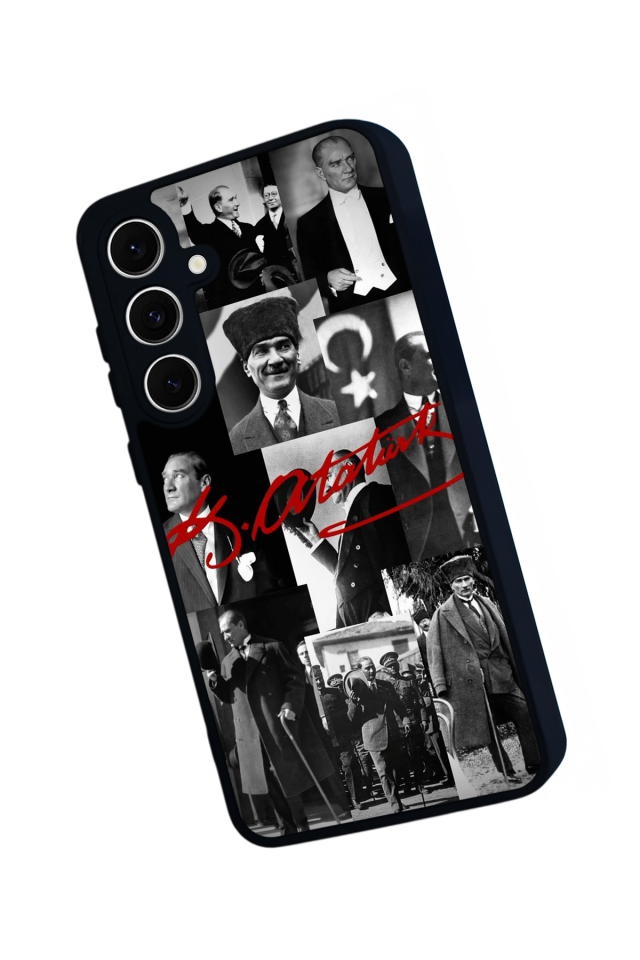 Samsung Galaxy S24 FE Uyumlu Mustafa Kemal Ataturk Tasarımlı Glossy Premium Kılıf