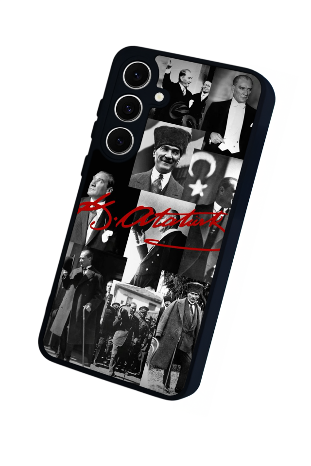 Samsung Galaxy S24 FE Uyumlu Mustafa Kemal Ataturk Tasarımlı Glossy Premium Kılıf