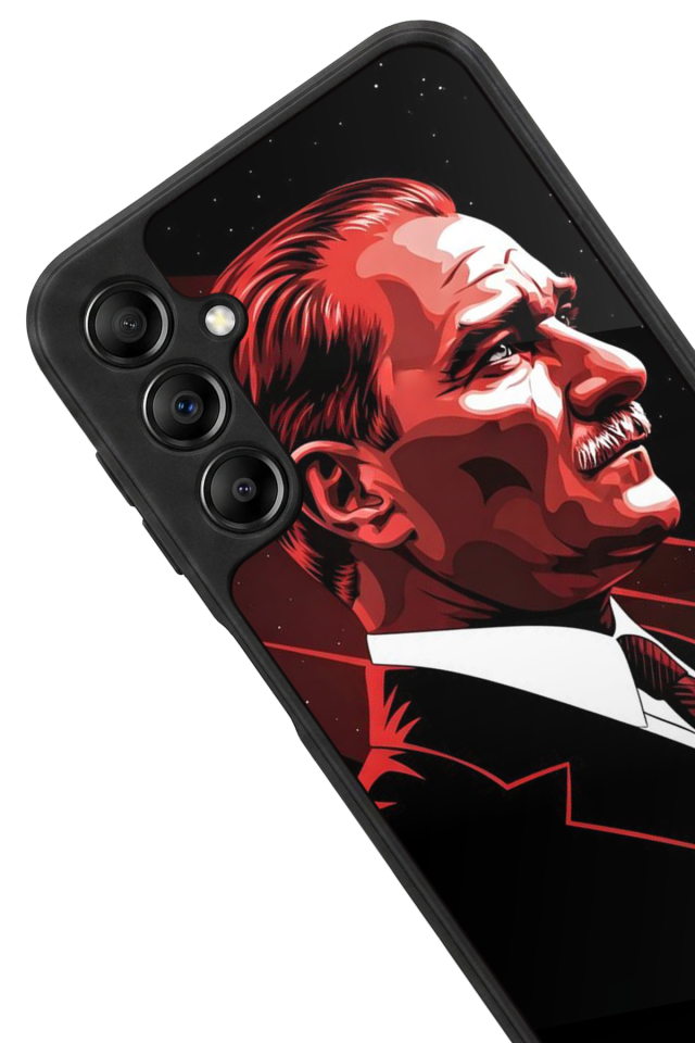 Samsung Galaxy A14 Uyumlu Mustafa Kemal Ataturk Tasarımlı Glossy Premium Kılıf