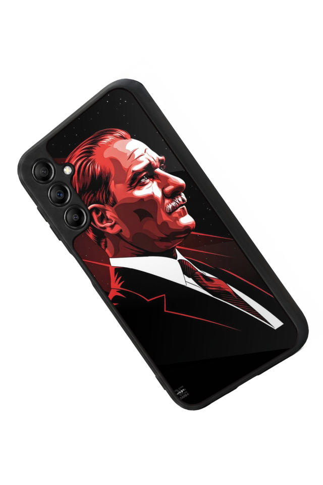 Samsung Galaxy A14 Uyumlu Mustafa Kemal Ataturk Tasarımlı Glossy Premium Kılıf