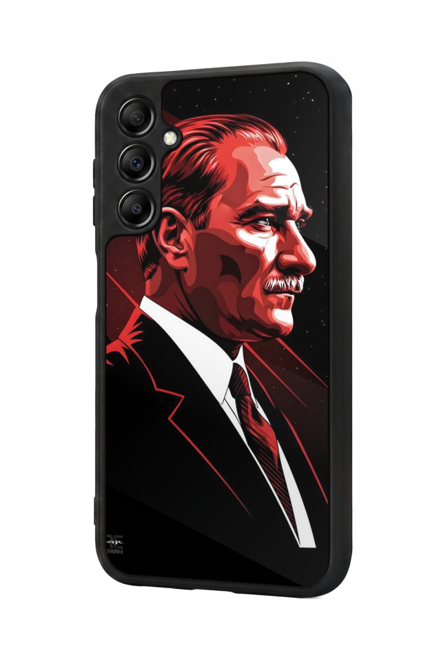 Samsung Galaxy A14 Uyumlu Mustafa Kemal Ataturk Tasarımlı Glossy Premium Kılıf