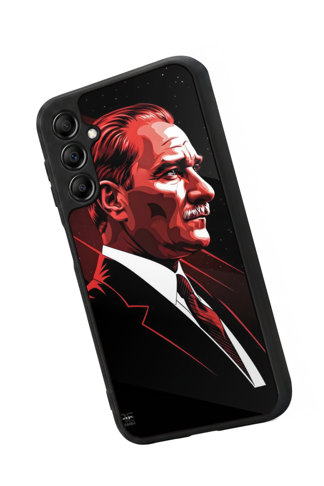 Samsung Galaxy A14 Uyumlu Mustafa Kemal Ataturk Tasarımlı Glossy Premium Kılıf
