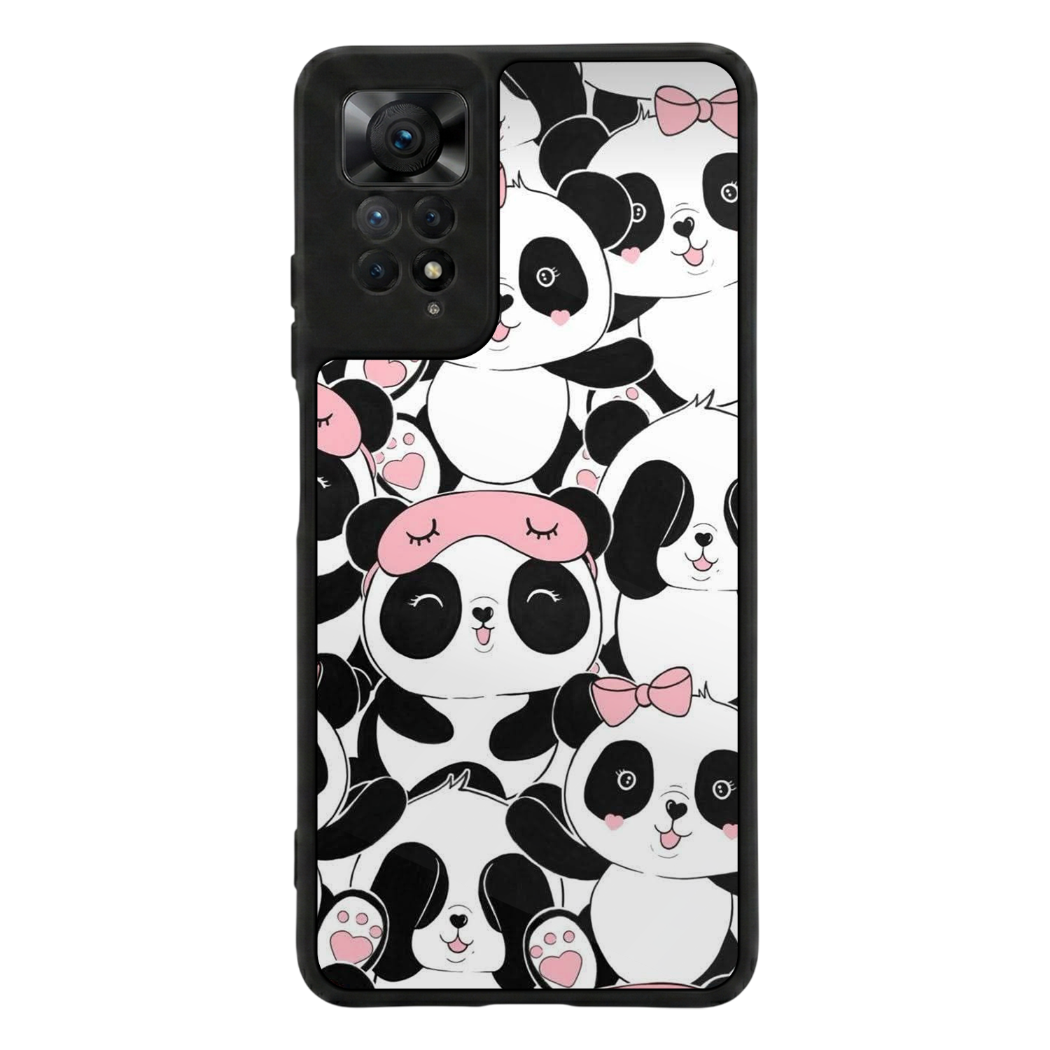 Xiaomi Redmi Note 11 Pro Uyumlu Panda Tasarımlı Glossy Premium Kılıf