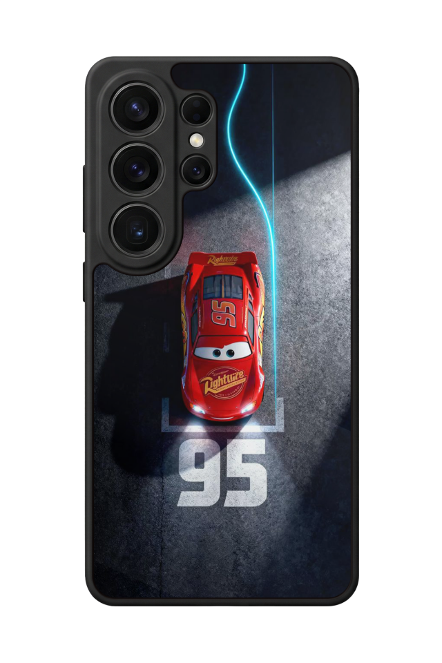 Samsung Galaxy S26 Ultra Uyumlu Şimsek McQueen Tasarımlı Glossy Premium Kılıf