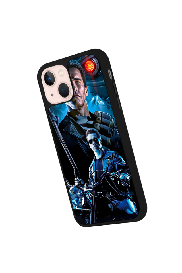 iPhone 15 Plus Uyumlu Terminator Tasarımlı Glossy Premium Kılıf