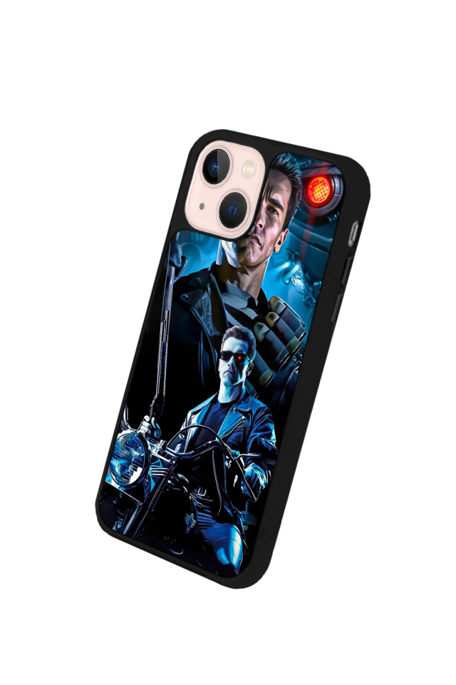 iPhone 15 Plus Uyumlu Terminator Tasarımlı Glossy Premium Kılıf