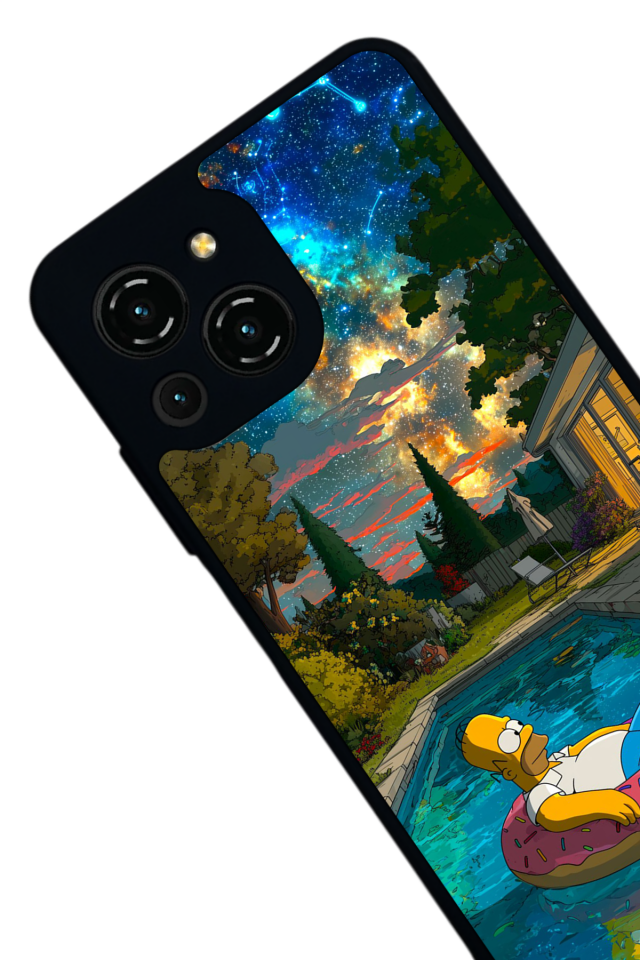 Reeder S23 Pro Max Uyumlu The Simpsons Tasarımlı Glossy Premium Kılıf
