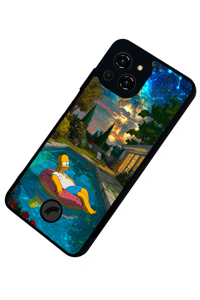 Reeder S23 Pro Max Uyumlu The Simpsons Tasarımlı Glossy Premium Kılıf