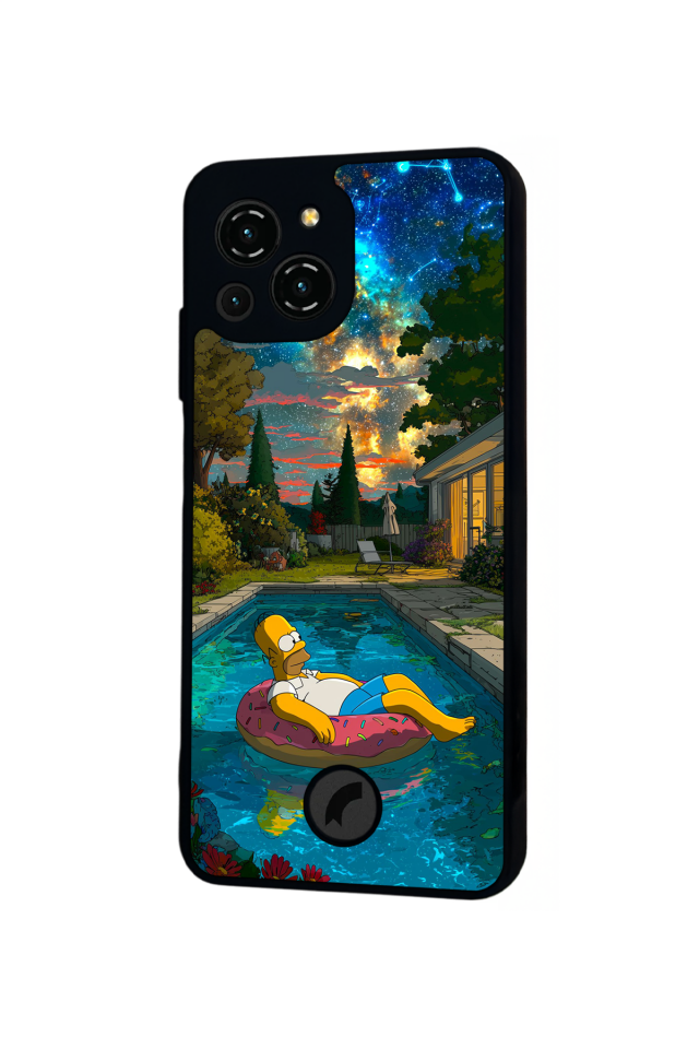 Reeder S23 Pro Max Uyumlu The Simpsons Tasarımlı Glossy Premium Kılıf