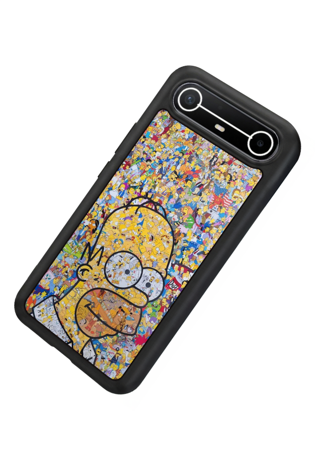 Tecno Spark Slim 5G Uyumlu The Simpsons Tasarımlı Glossy Premium Kılıf
