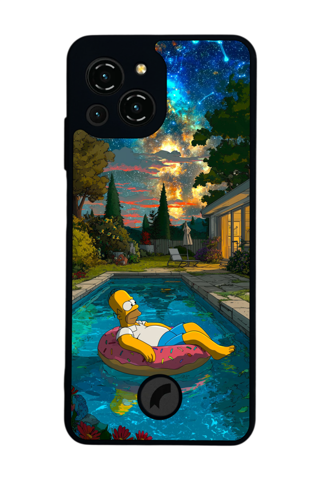 Reeder S23 Pro Max Uyumlu The Simpsons Tasarımlı Glossy Premium Kılıf