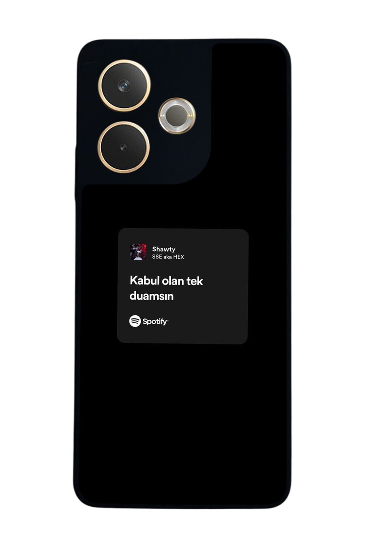 Oppo A5 Pro Uyumlu Sarki Sozleri Tasarımlı Glossy Premium Kılıf