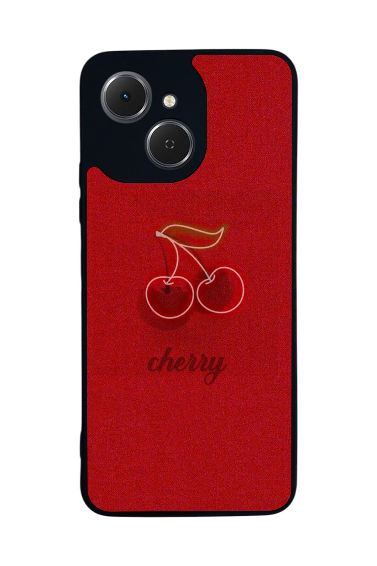 Tecno Spark 40C Uyumlu Kiraz Tasarımlı Glossy Premium Kılıf