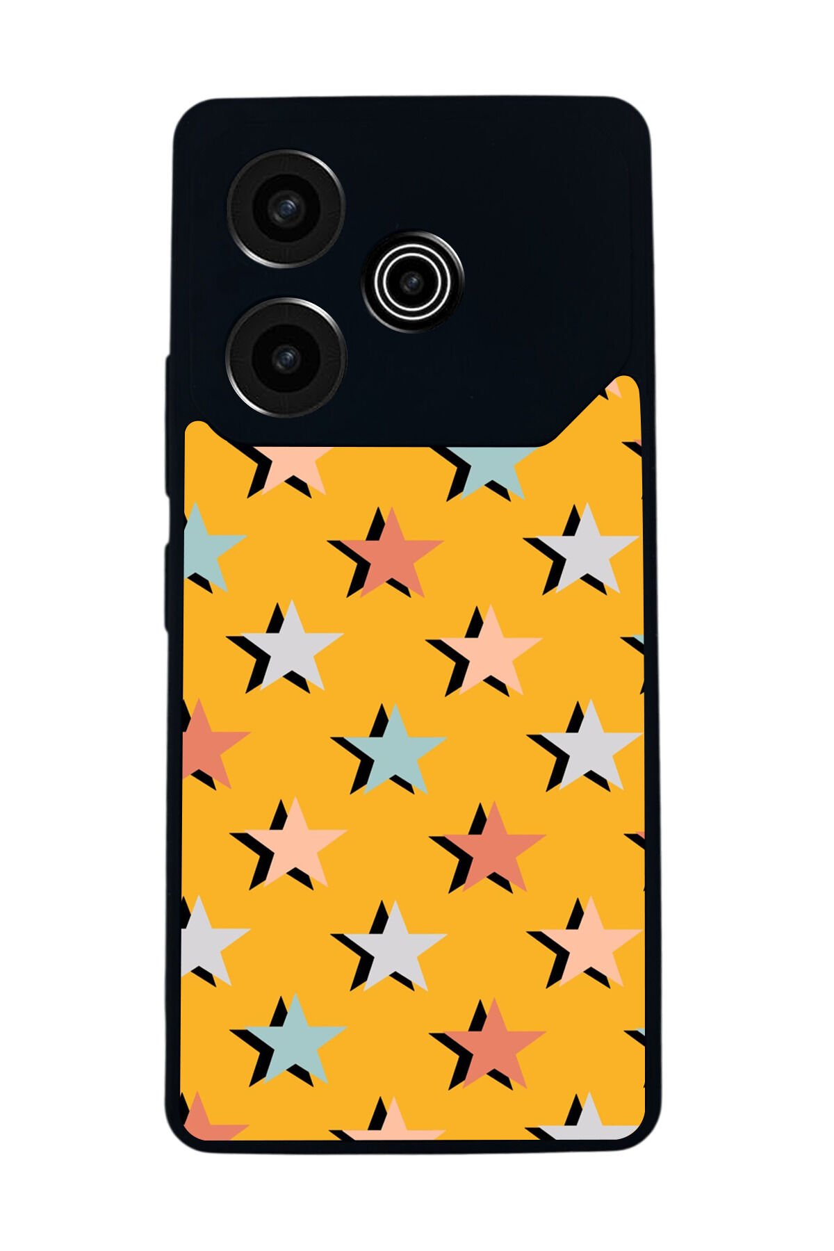Tecno Pova 6 Uyumlu Retro Yildizlar Tasarımlı Glossy Premium Kılıf