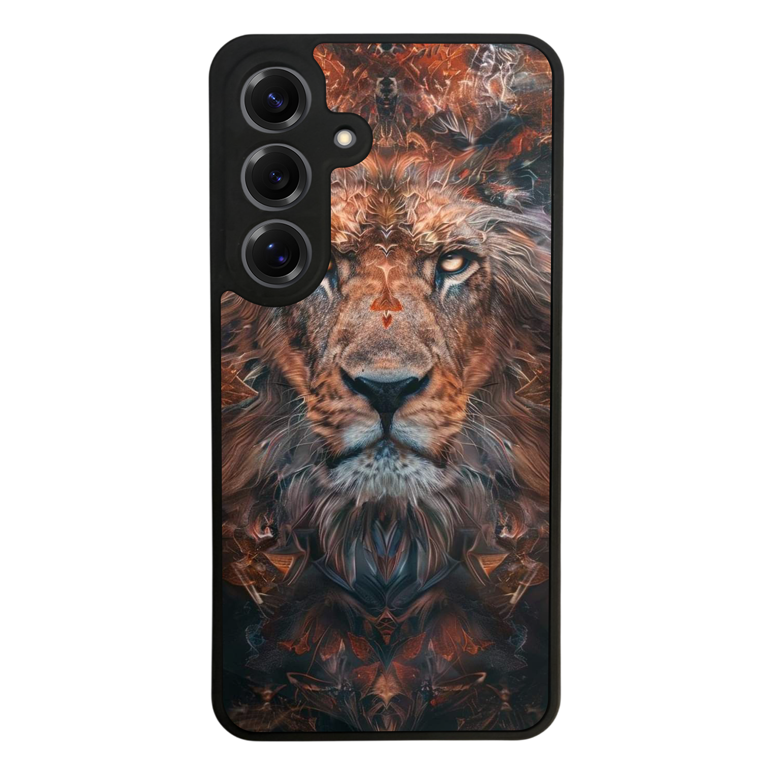 Samsung Galaxy S25 Uyumlu Aslan Tasarımlı Glossy Premium Kılıf