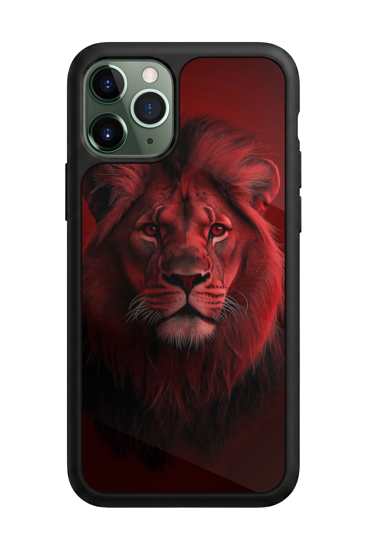 iPhone 11 Pro Max Uyumlu Aslan Tasarımlı Glossy Premium Kılıf